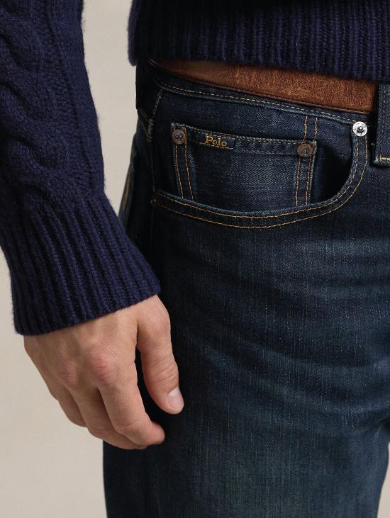 26FW 랄프 로렌 데님 팬츠 진스 파크사이드 슬림 블루 데님 - RALPH LAUREN