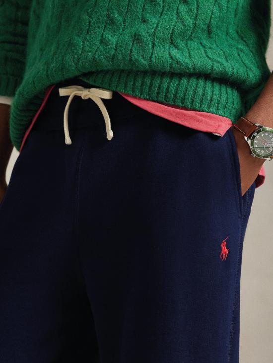 26FW 랄프 로렌 트레이닝/조거 팬츠 Misto Cotone Blu 소재의 Pantaloni 조거 - RALPH LAUREN