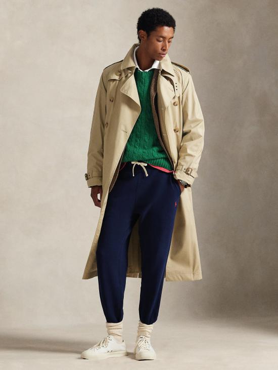 26FW 랄프 로렌 트레이닝/조거 팬츠 Misto Cotone Blu 소재의 Pantaloni 조거 - RALPH LAUREN