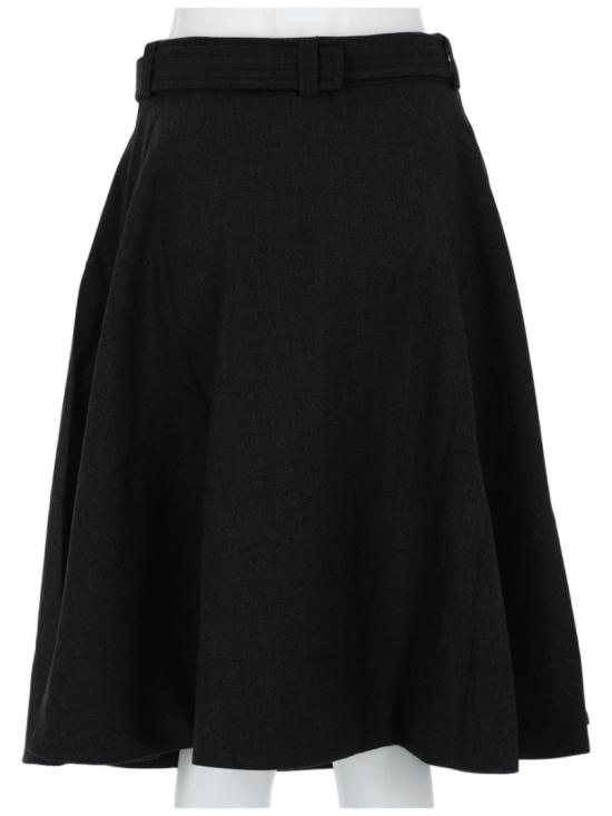 26SS 가니 미디 스커트 A1090068 252 Black - GANNI
