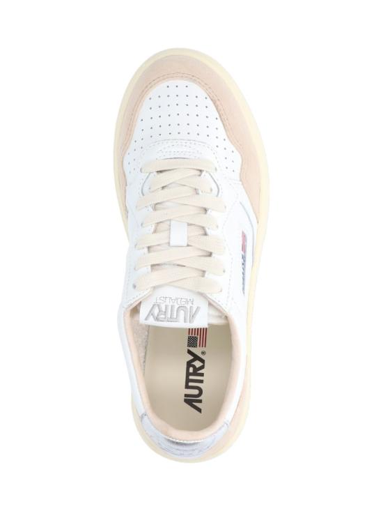 26FW 오트리 메달리스트 로우 레더 스니커즈 AULWLS74 White - AUTRY