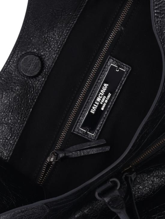 26FW 발렌시아가 가죽 로고 토트백 가방 846921 2ABEK1000 Black - BALENCIAGA