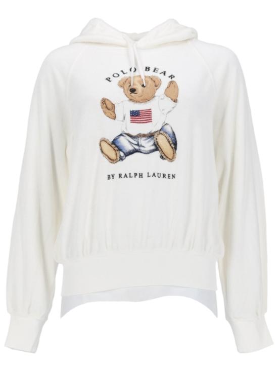 26SS 폴로 랄프로렌 후드 티셔츠 211A12745 001WHITE