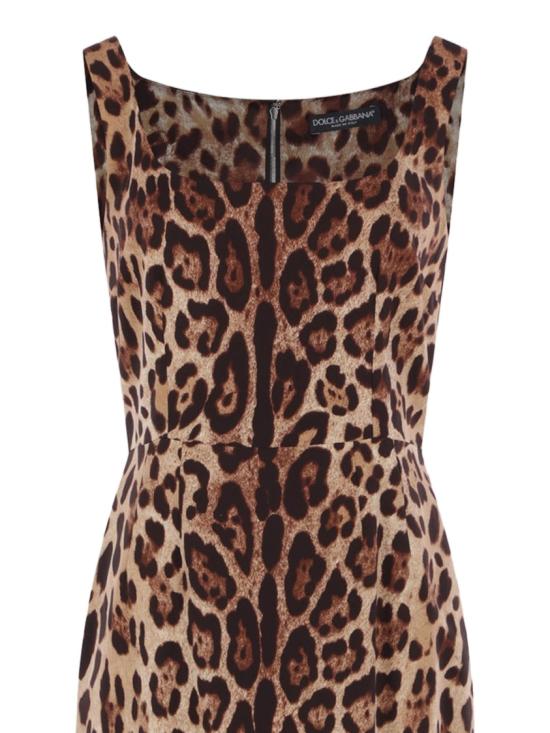 26FW 돌체앤가바나 미디 원피스 F6F4ZTGDCLXHY13M Brown - DOLCE & GABBANA