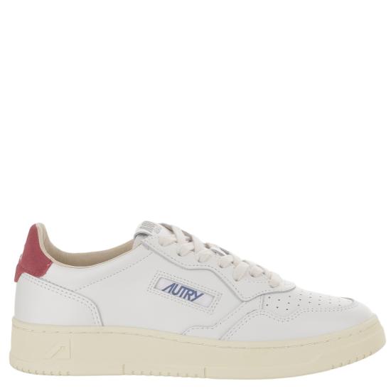 26FW 오트리 메달리스트 로우 스니커즈 AULMBJ01LEASUELOGOWHTDEEPCLARET White