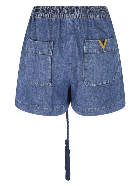 26SS 발렌티노 가라바니 데님 숏팬츠 BDD550 9YA Blue - VALENTINO GARAVANI