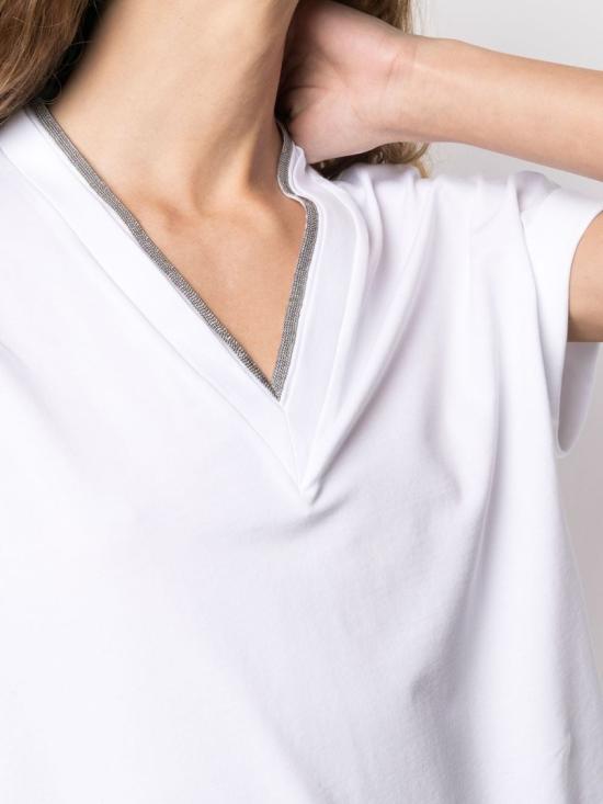 26SS 브루넬로 쿠치넬리 반팔 티셔츠 M0T18BD222C159 White - BRUNELLO CUCINELLI
