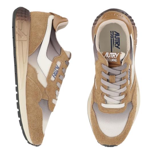 26FW 오트리 릴윈드 로우 나일론 스웨이드 스니커즈 WWLMDI04NYLSUEDEGCHOCTER Neutrals - AUTRY
