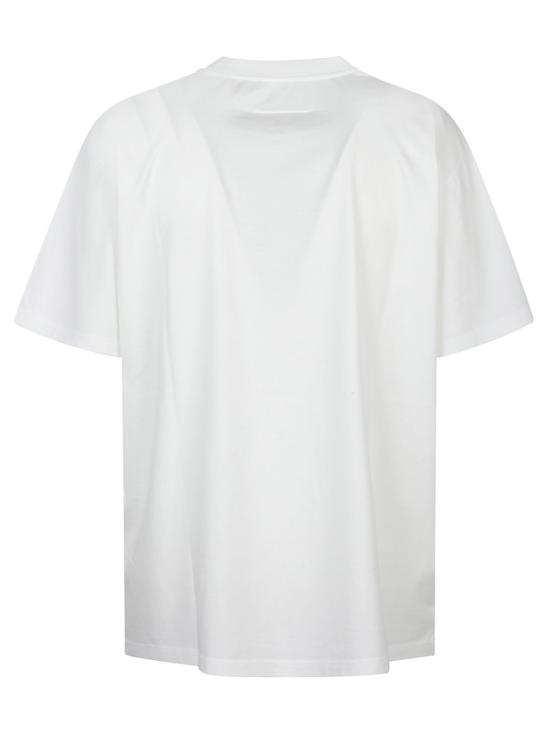 26SS MM6 메종마르지엘라 스프레이 페인트 티셔츠 SH0GC0067M20048101 White - MM6 MAISON MARGIELA