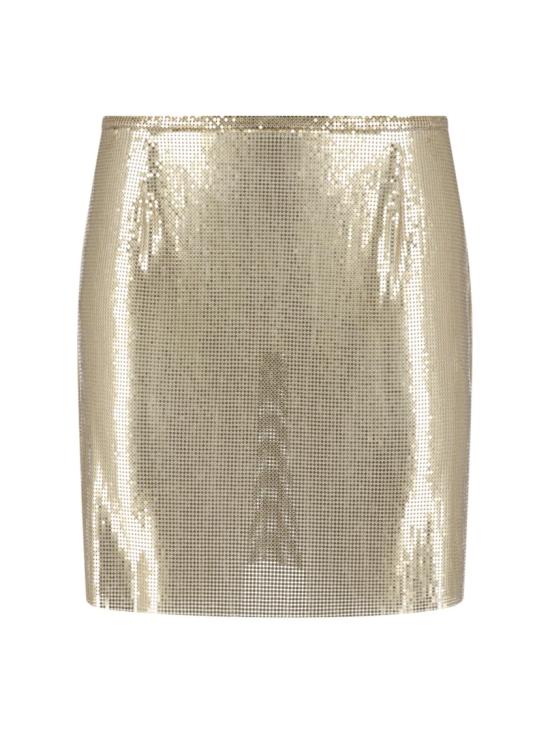26FW 파코라반 숏 스커트 25PIJU012MH0006P794 Gold