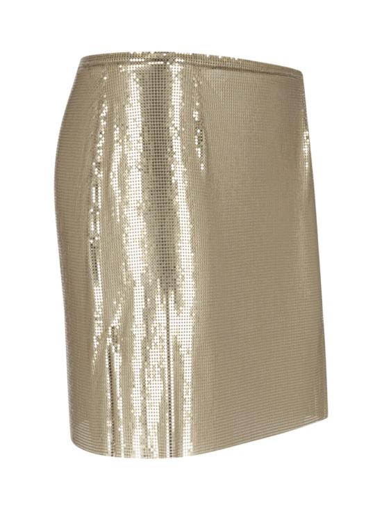 26FW 파코라반 숏 스커트 25PIJU012MH0006P794 Gold - PACO RABANNE
