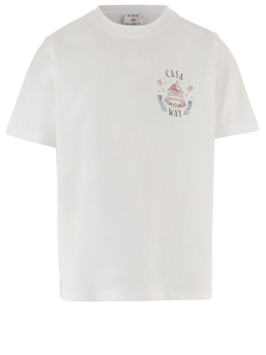 26FW 카사블랑카 반팔 티셔츠 MPF26JTS00105 White
