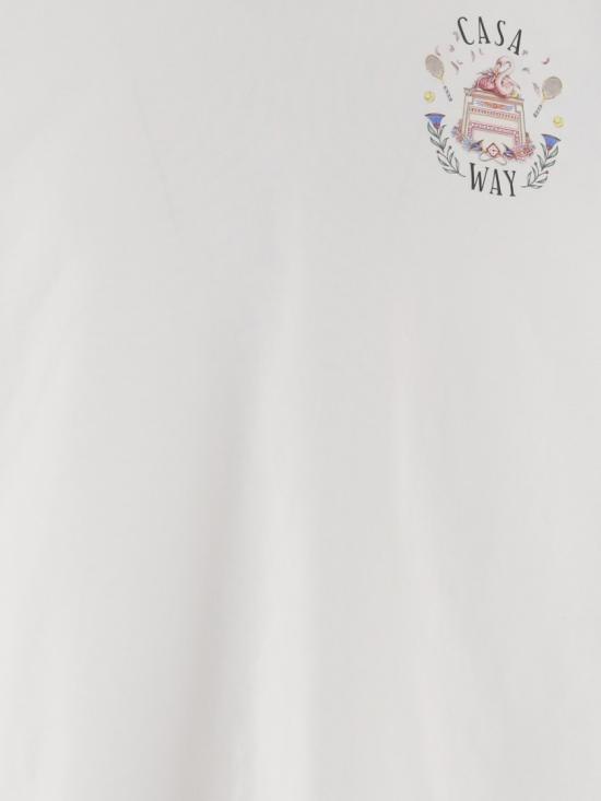 26FW 카사블랑카 반팔 티셔츠 MPF26JTS00105 White - CASABLANCA