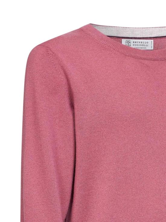26SS 브루넬로 쿠치넬리 캐시미어 니트 M2200100CRZ64 Pink - BRUNELLO CUCINELLI