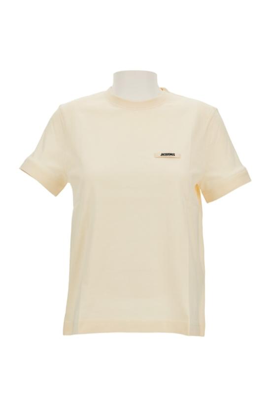 26FW 자크뮈스 그로그랭 로고 솟슬리브 티셔츠 TSW00550AJ00029131 Neutrals