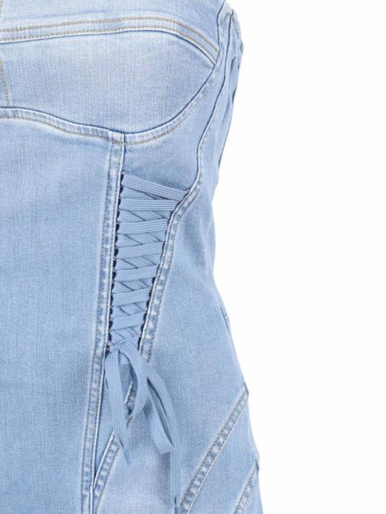 26SS 엘리자베타프랜치 미디 원피스 AJ47D61E2 Blue - ELISABETTA FRANCHI