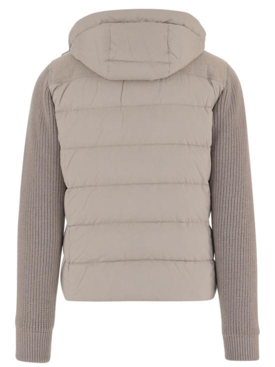 26FW 무레르 알로리 LSM 다운 패디드 니트 자켓 ALLORILSMSTONE Grey - MOORER