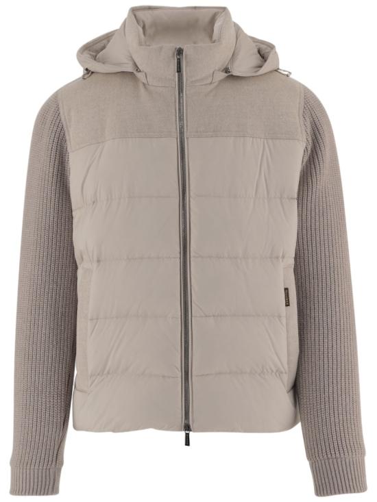 26FW 무레르 알로리 LSM 다운 패디드 니트 자켓 ALLORILSMSTONE Grey