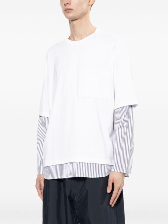 26SS 꼼데가르송 긴팔 티셔츠 HQT0060512 White - COMME DES GARCONS