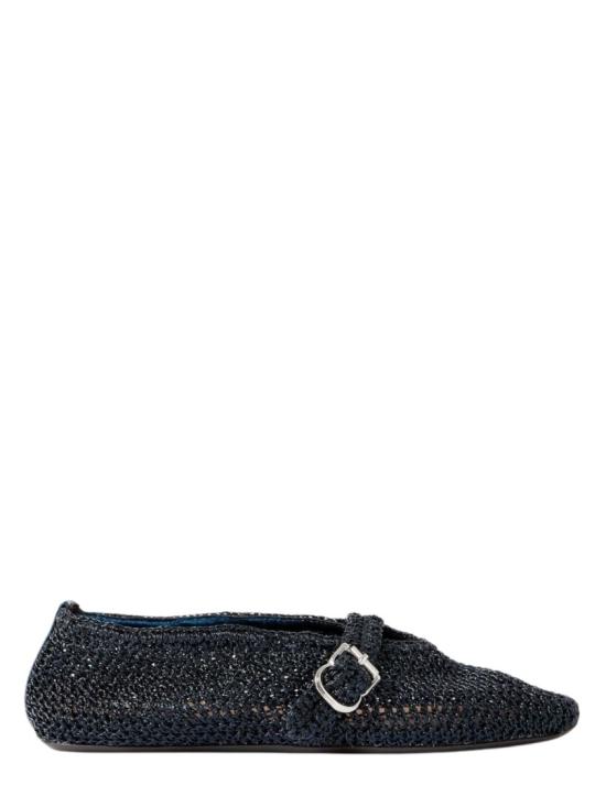 26SS 알라이아 피쉬넷 발레 플랫 AA3A029TK047537 Black