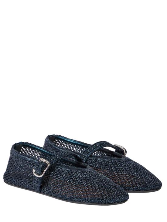 26SS 알라이아 피쉬넷 발레 플랫 AA3A029TK047537 Black - ALAIA