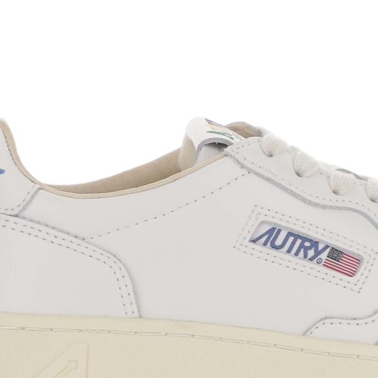 26FW 오트리 메달리스트 로우 레더 스니커즈 AULWBG01LEALEALOGO WHTWHT Grey - AUTRY