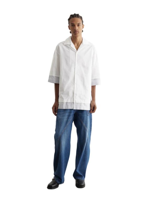 JW앤더슨 반팔 셔츠 2000001789742 White - JW ANDERSON