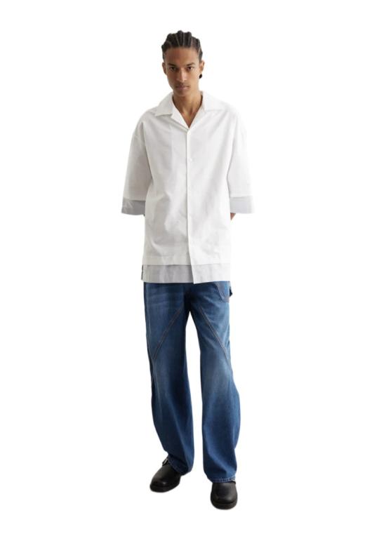  JW앤더슨 반팔 셔츠 2000001789742 White - JW ANDERSON