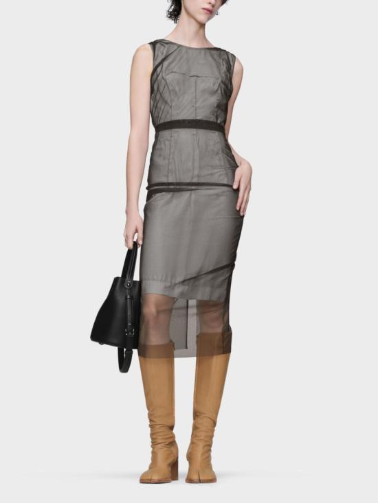 26SS 마르지엘라 미디 원피스 S51DD0055MTN148144 Grey - MAISON MARGIELA