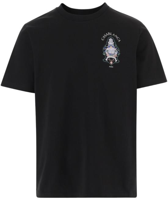 26FW 카사블랑카 반팔 티셔츠 MPF26JTS00102 Black