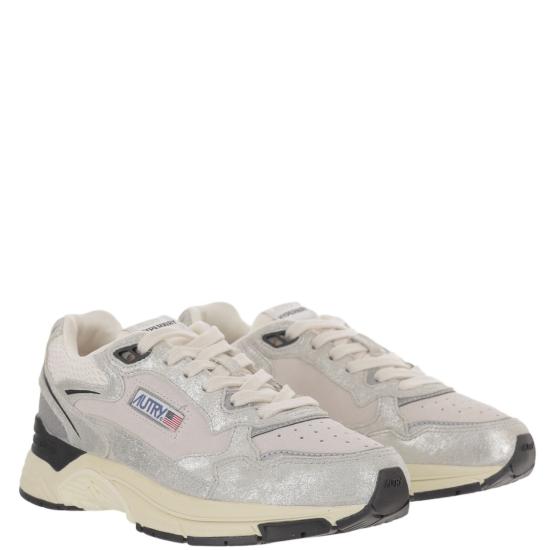 26FW 오트리 HYPERWAY 하이퍼웨이 스니커즈 HYLWBF01LAMSUEMESHSILVWHT Grey - AUTRY