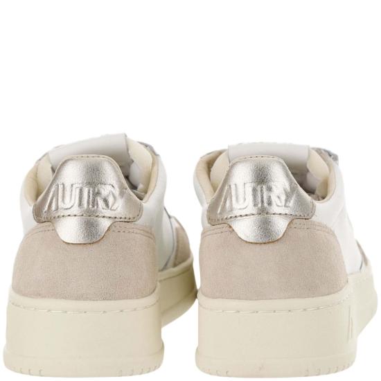26FW 오트리 메달리스트 로우 레더 스니커즈 AULWLS75LEATSUEDEWHTGOLD Neutrals - AUTRY