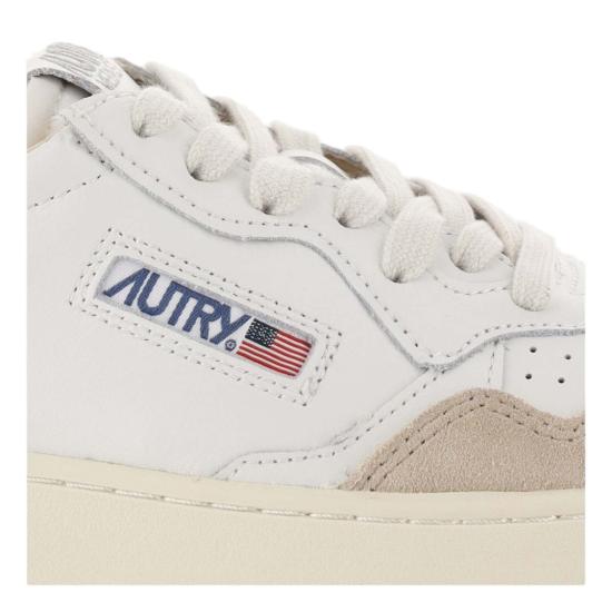26FW 오트리 메달리스트 로우 레더 스니커즈 AULWLS75LEATSUEDEWHTGOLD Neutrals - AUTRY