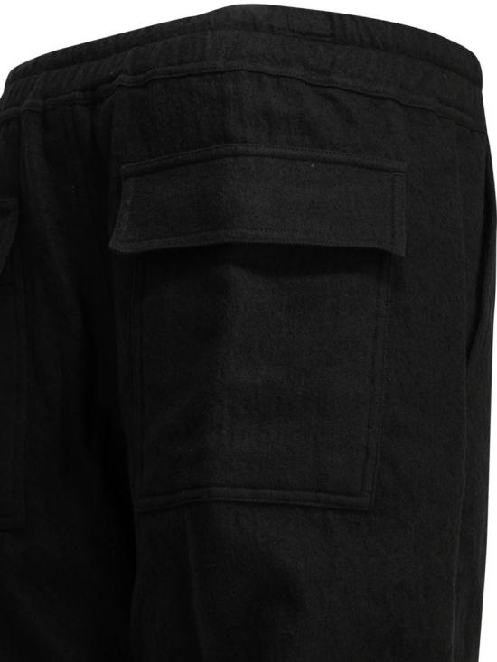 26FW 릭 오웬스 트레이닝/조거 팬츠 RU02F4378 FLM Black - RICK OWENS
