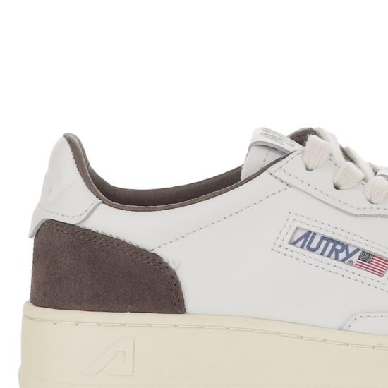 26FW 오트리 메달리스트 로우 레더 스니커즈 AULWFT19SOFLEASUE WHTMOGANO White - AUTRY