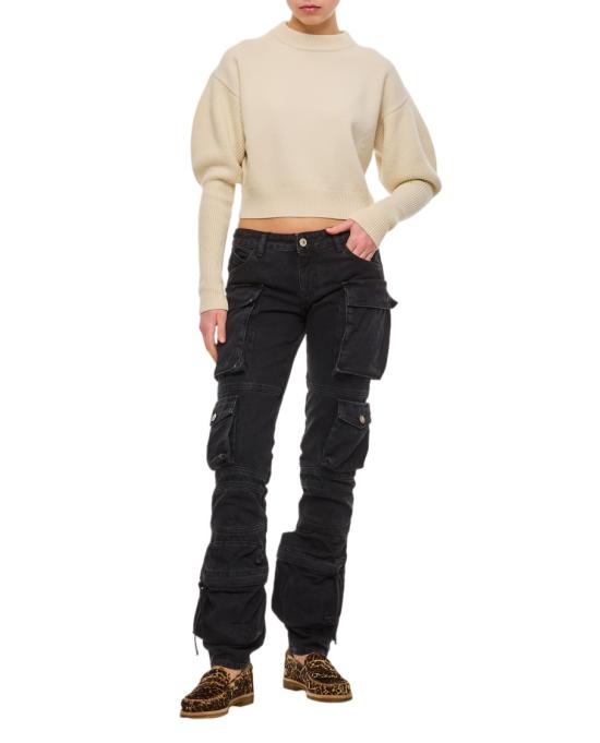  디 아티코 데님 팬츠 241WCP113D066100 Black - THE ATTICO