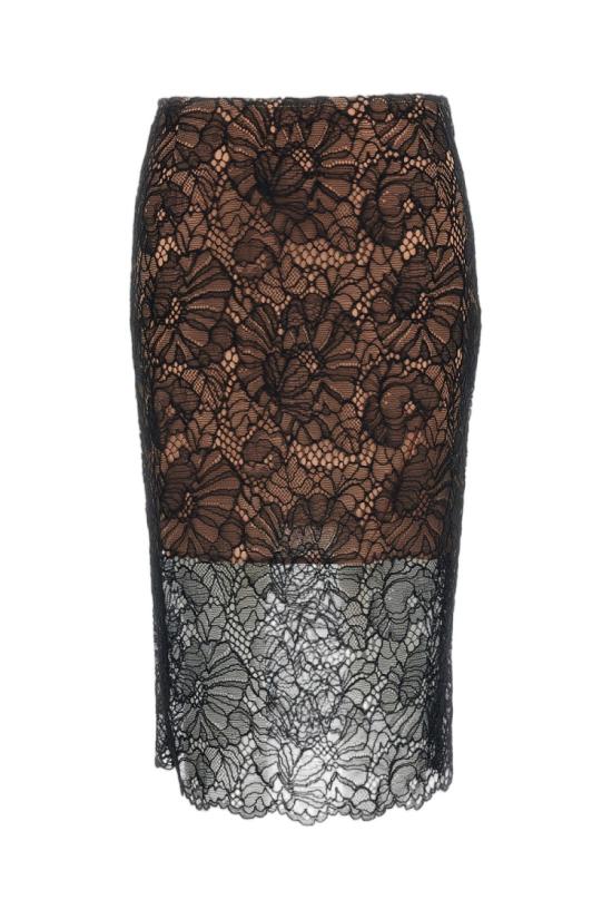 26FW 로테이트 미디 스커트 116264100100 Black