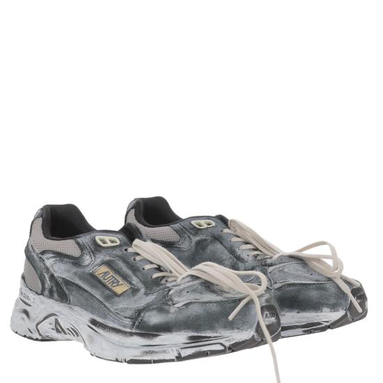 26FW 오트리 스니커즈 HVLMJB05SUEMESHBLKSILV Grey - AUTRY