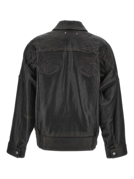 26SS 골든구스 가죽 자켓 GWP02560P00230040249 Black - GOLDEN GOOSE