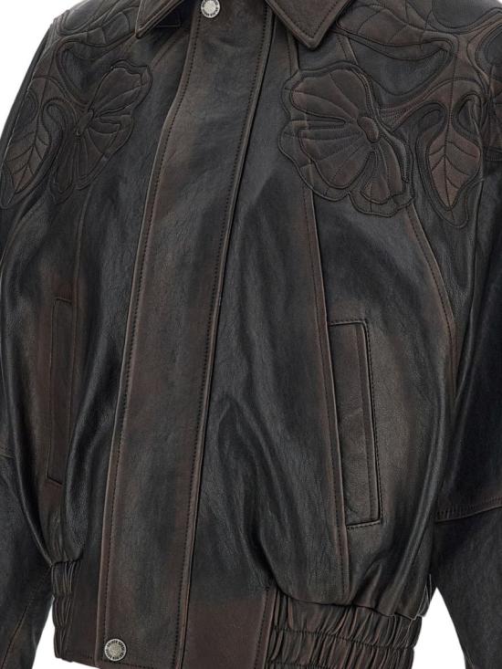 26SS 골든구스 가죽 자켓 GWP02560P00230040249 Black - GOLDEN GOOSE