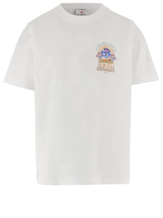26FW 카사블랑카 반팔 티셔츠 MPF26JTS00108 White
