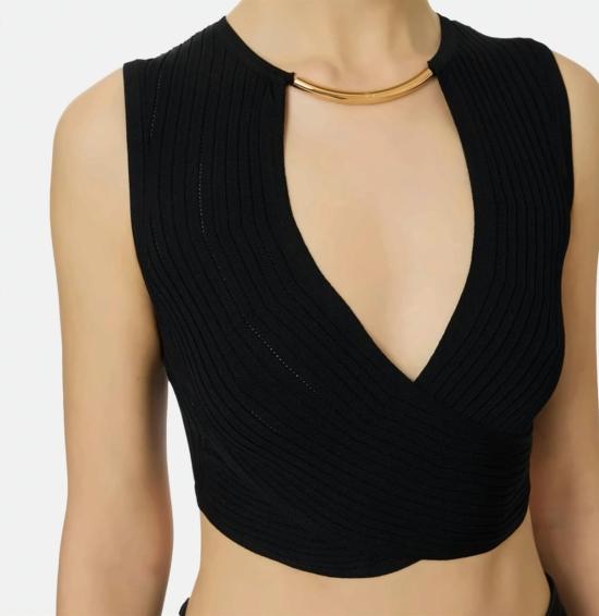 26SS 엘리자베타프랜치 민소매 티셔츠 TK76S61E2 110 Black - ELISABETTA FRANCHI
