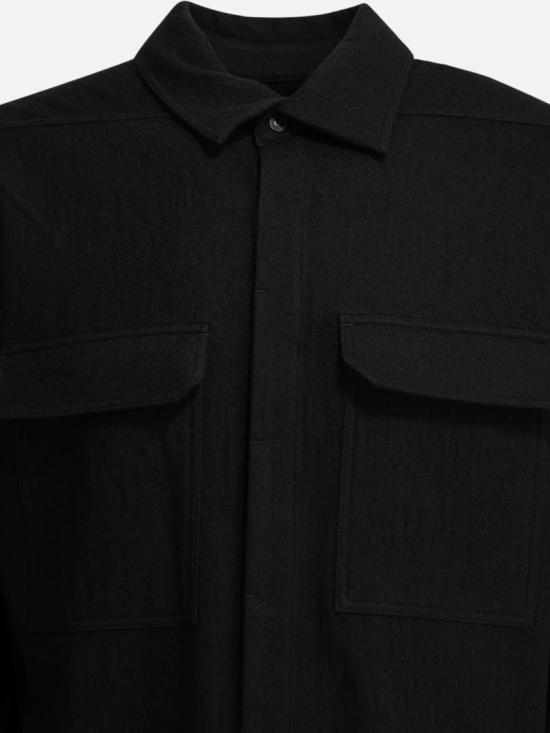 26FW 릭 오웬스 긴팔 셔츠 RU02F4291 FLM Black - RICK OWENS