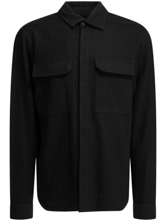 26FW 릭 오웬스 긴팔 셔츠 RU02F4291 FLM Black