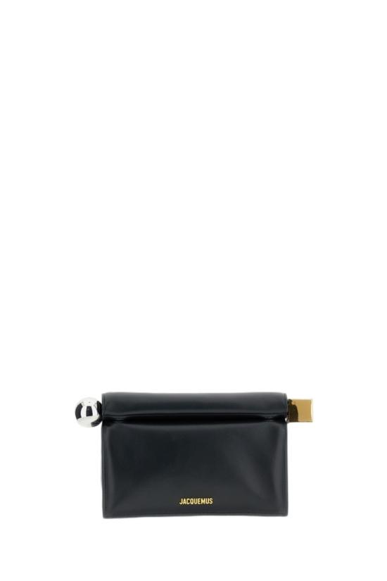  자크뮈스 론드 까레 클러치 BAW00356AC27L14990 Black - JACQUEMUS