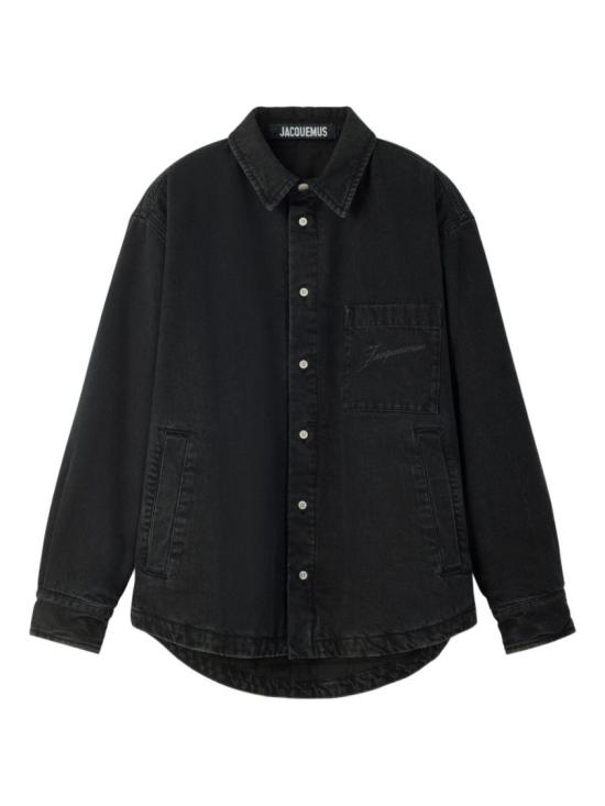 26FW 자크뮈스 라 슈미즈 불랑제 퍼프 오버셔츠 OUM00115 AD00019 990 Black