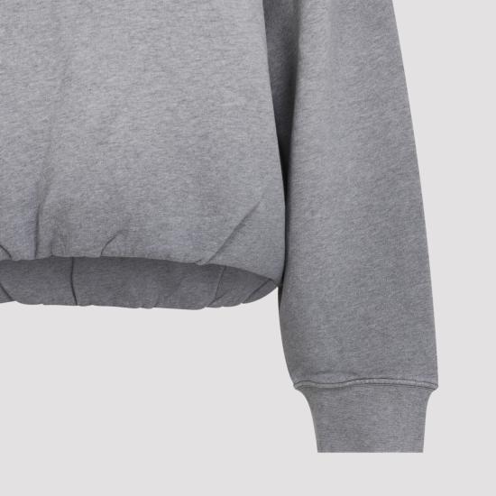 26FW 아크네 스튜디오 플리스 로고 스웨트셔츠 플리스 로고 스웨트셔츠 AI0193 990 GREY - ACNE STUDIOS