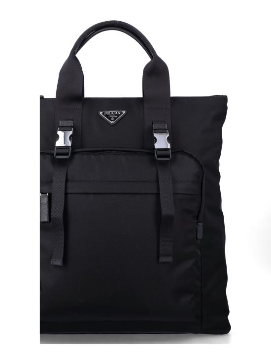 26SS 프라다 리나일론 탑 핸들 토트백 2VG0982DMG F0002 BLACK - PRADA