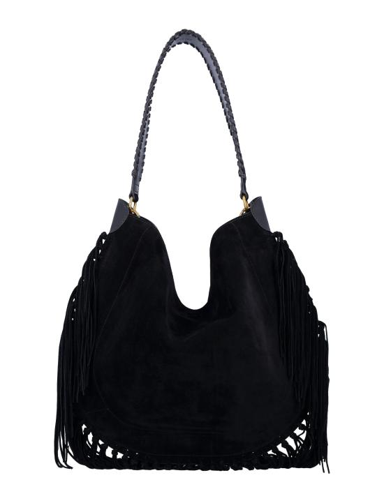 26FW 이자벨마랑 오스칸 프린지 디테일 스웨이드 호보백 PP0200FCC3C14M 01BK BLACK - ISABEL MARANT