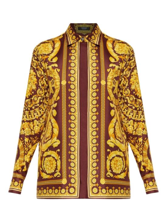 26SS 베르사체 블라우스 10013601A042365R770 Brown